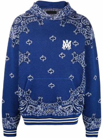Grown-Ish S5 E9 Vivek Shah Blue Bandana Hoodie
