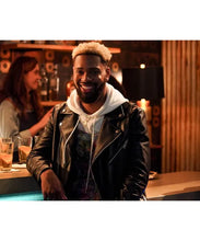 Grown-ish S04 Warren Egypt Franklin Black Leather Jacket