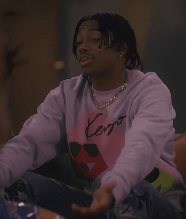 Grown-ish S05 Ceyair J Wright Purple Sweatshirt