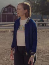 Ava Daniels Hacks Blue Bomber Jacket
