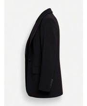 Hannah Waddingham Draped Off The Shoulders Black Blazer