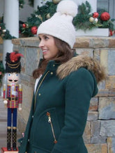 Lacey Chabert Haul Out the Holly Lit Up Green Hooded Coat