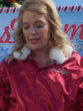 Melissa Peterman Haul Out the Holly Lit Up Red Shearling Jacket