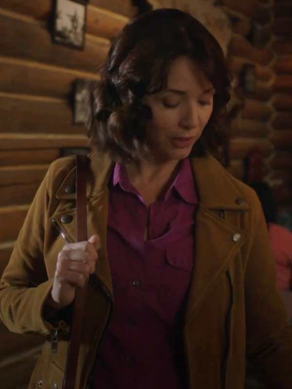 Samantha Louise Fleming Heartland S17 Brown Leather Jacket