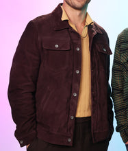 Glen Powell Hit Man 2024 Maroon Jacket