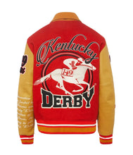 Homme+Femme Red & yellow Letterman Wool & Leather Varsity Jacket