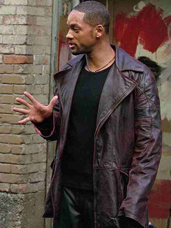 Will Smith I, Robot Brown Leather Jacket