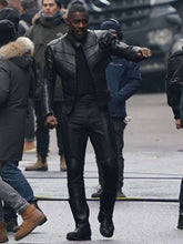 Hobbs and Shaw Idris Elba Black Leather Jacket