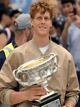 Jannik Sinner Australian Open 2026 Beige Jacket