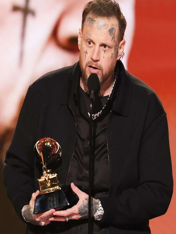Grammy Award 2026 Jelly Roll Black Jacket