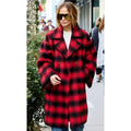 Jennifer Lopez Plaid Coat