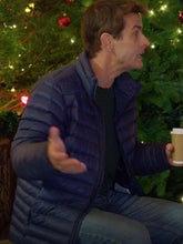 Jingle Bell Love 2024 Joey McIntyre Blue Puffer Jacket