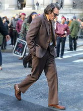 Joker 2024 Joaquin Phoenix Brown Suit