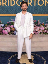 Bridgerton Premiere Jonathan Bailey White Suit