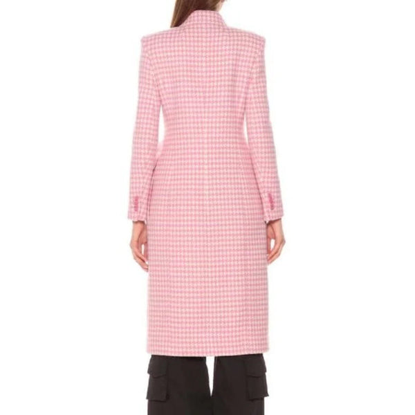 Buy Kelsey Peters Younger Season 7 Hilary Duff Pink Checked Coat
