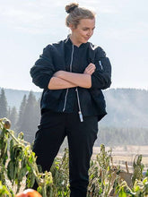 Jodie Comer Killing Eve Black Bomber Jacket