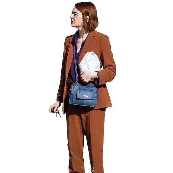 Kinds Of Kindness Emma Stone Brown Suit