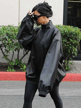 Kim Kardashian 2024 Black Leather Jacket