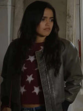 Maia Reficco La Dolce Villa Leather Bomber Jacket