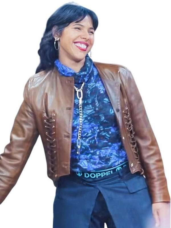 La Maison Paloma Castel Brown Leather Jacket