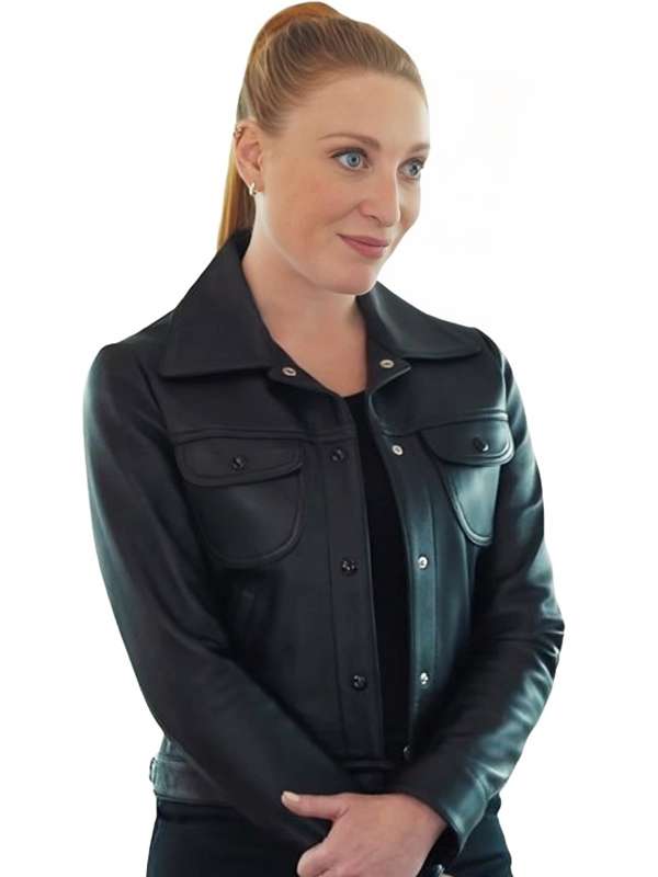Lucy Corsini La Maison Black Leather Jacket