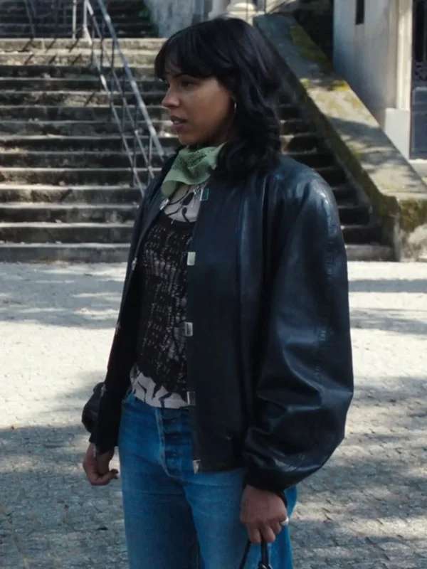 Paloma Castel La Maison Black Leather Jacket