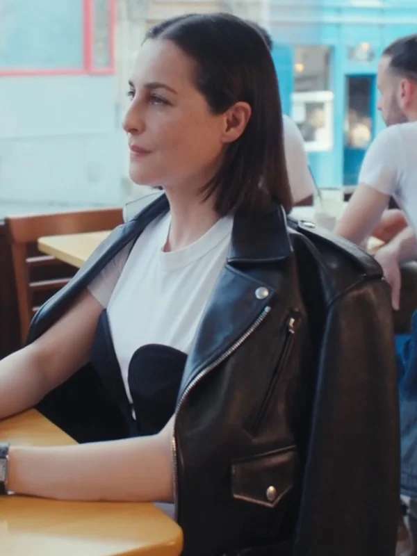Perle Foster La Maison Black Leather Jacket