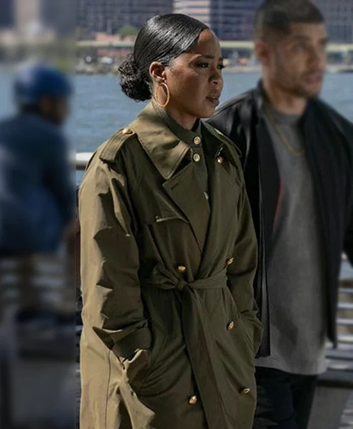 Law and Order Organized Crime S05 Ayanna Bell Green Coat