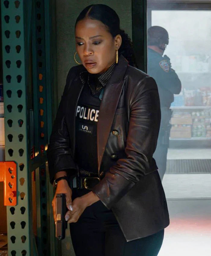 Law and Order Organized Crime S05 Ayanna Bell Leather Blazer