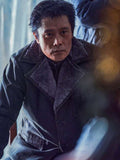 Lee Byung-hun Concrete Utopia Black Shearling Jacket