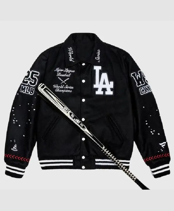 Los Angeles Dodgers Joshua World Series Champions Black Wool Varsity Jacket For Men and Women