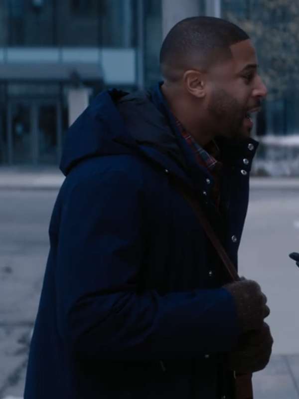 Devale Ellis Meet Me Next Christmas Blue Jacket