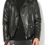 Men Classic Biker Leather Jacket