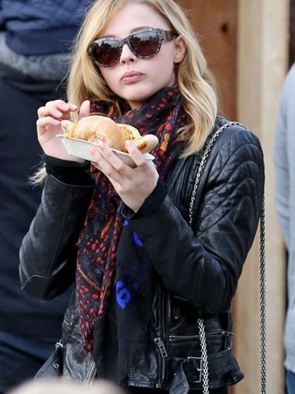 Mia Hall If I Stay Black Leather Jacket