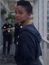 The Rookie 2024 Nyla Harper Blue Zipper Hoodie