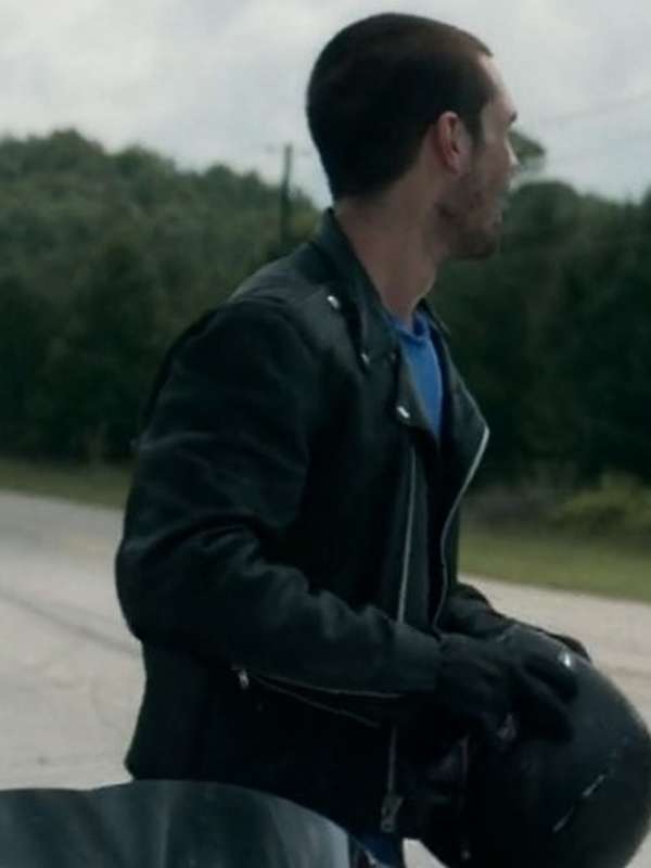 K.J. Apa One Fast Move Black Leather Jacket
