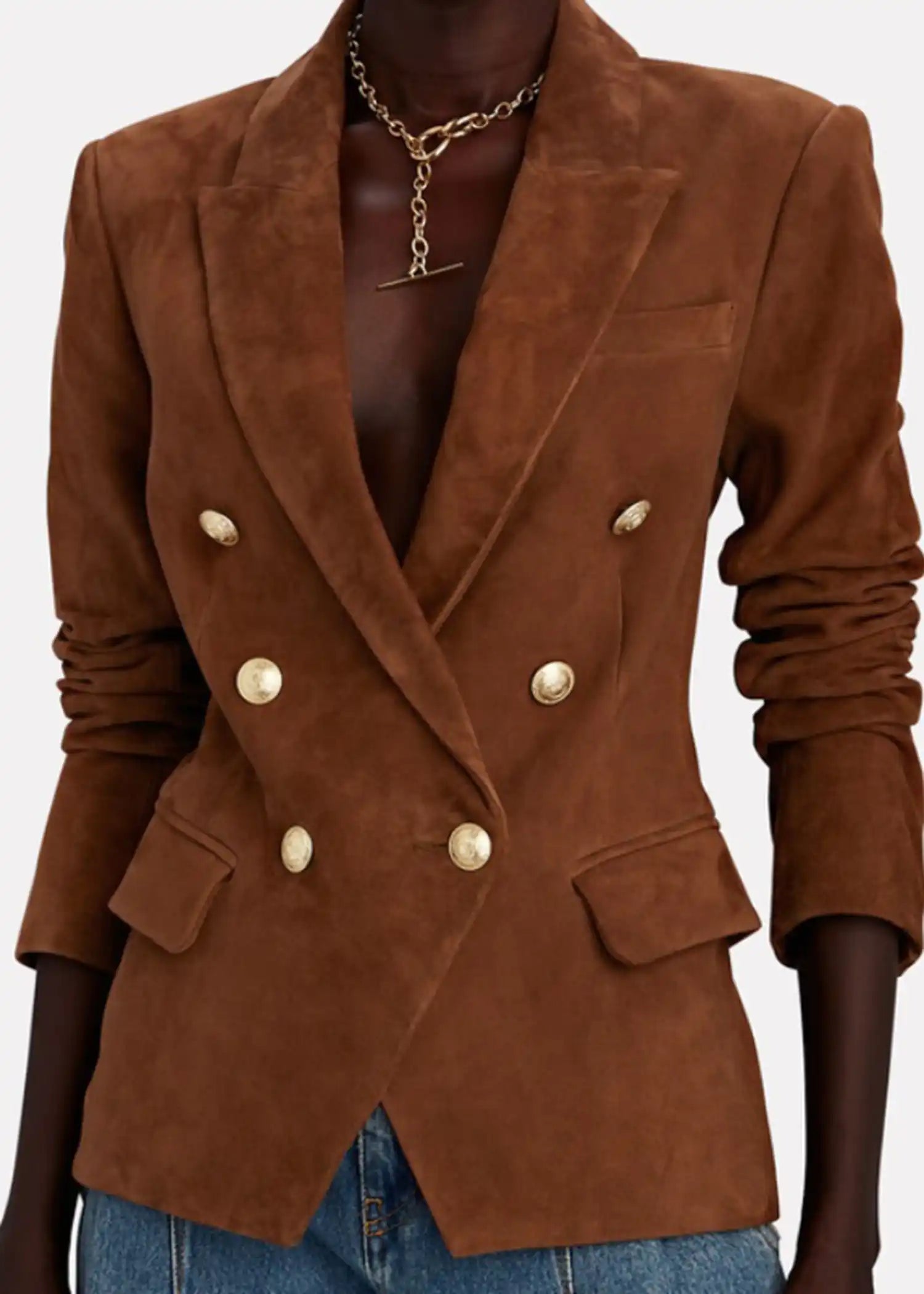 Alexandra Breckenridge Virgin River Brown Blazer