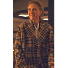 Evelyne Brochu Orphan Black Echoes Plaid Coat