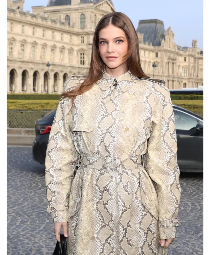 Barbara Palvin FW 2026 Printed Coat