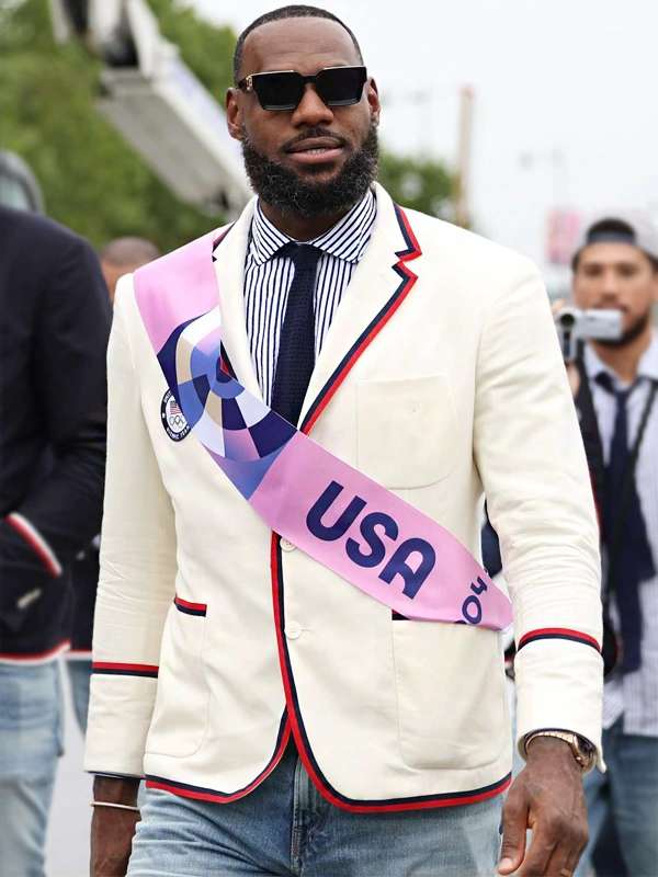 LeBron James Paris Olympics 2024 Team USA Blazer