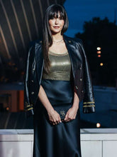 Nina Dobrev Paris Olympics Event Black Blazer