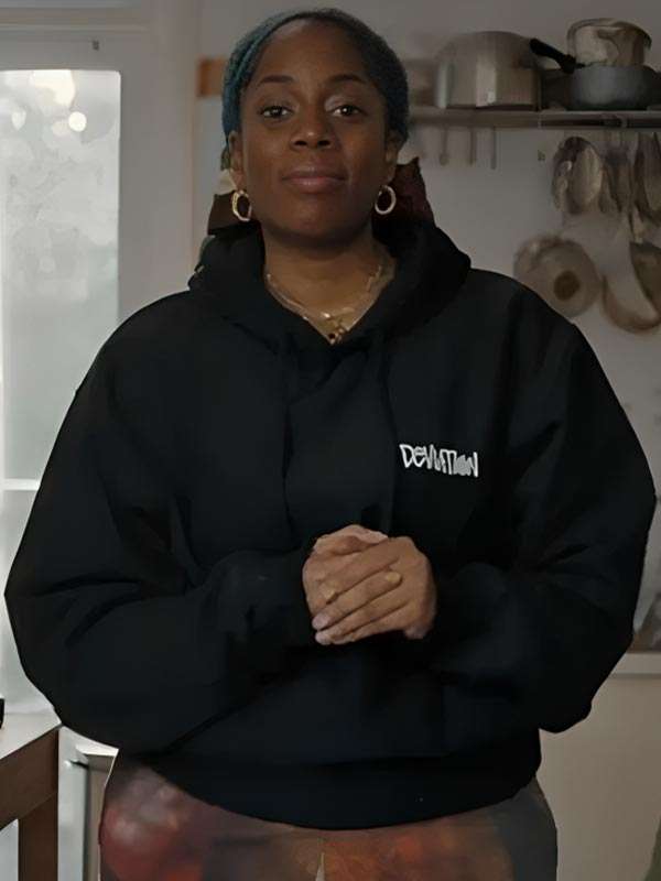 Queenie Jenkins Queenie S01 Deviation Black Hoodie