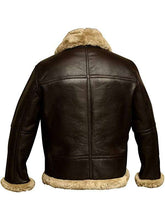 Mens RAF Bomber Ginger Aviator Shearling Jacket