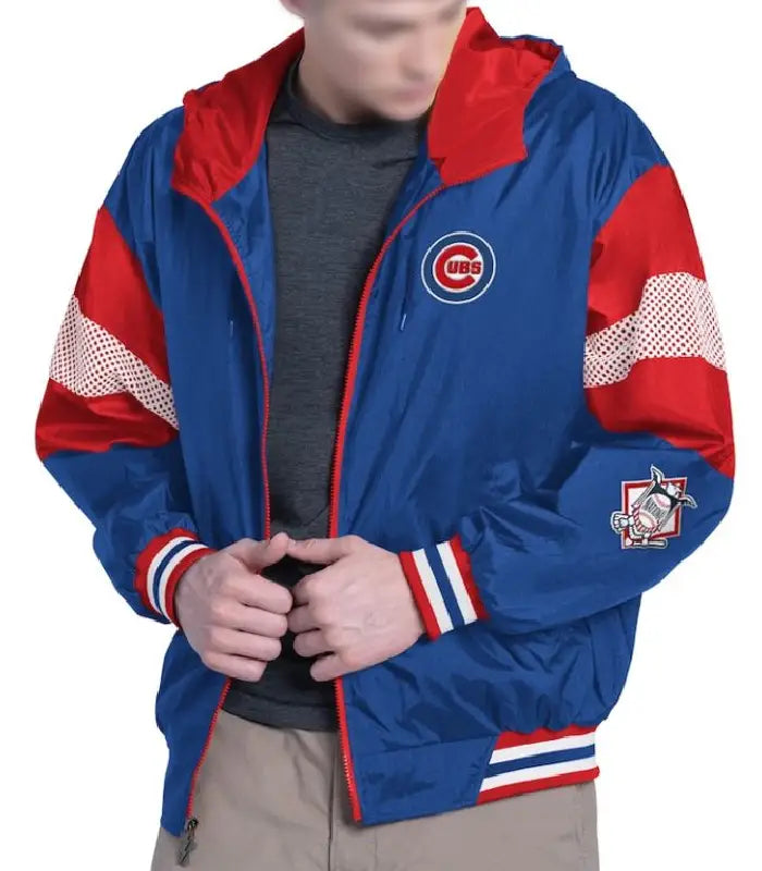 Royal/Red Chicago Cubs Legacy Lightweight Hooded Jacket