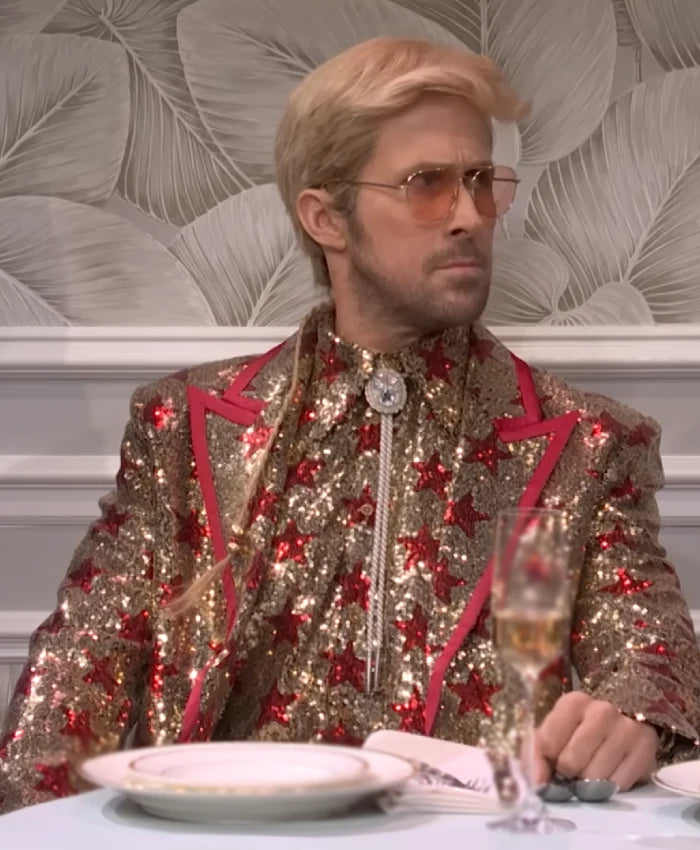 Ryan Gosling SNL S51 Gold Sequin Star Blazer
