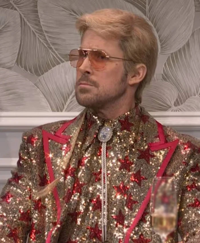 Ryan Gosling SNL S51 Gold Sequin Star Blazer