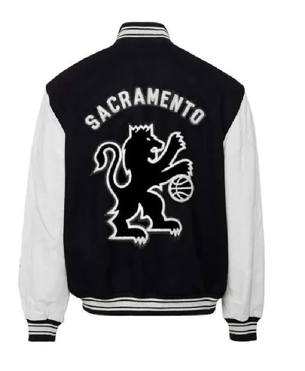 Sacramento Kings Wool and Leather Jacket