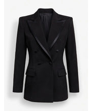 Hannah Waddingham Draped Off The Shoulders Black Blazer