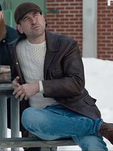 Ted Hitchcock Shoresy Brown Leather Coat