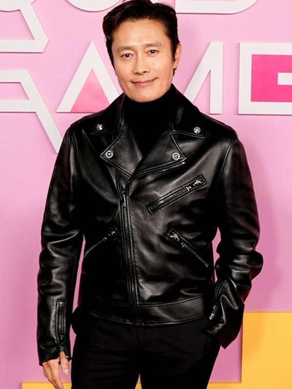 Lee Byung-hun Squid Game S02 Black Leather Jacket